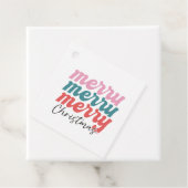 fröhlicher, fröhlicher Weihnachten mehrfarbiger Sc Geschenkanhänger (Beispiel)