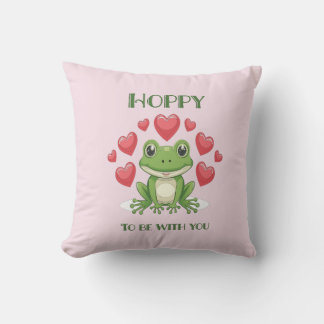 Fröhlicher Frosch Kissen
