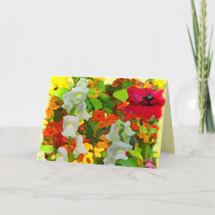 Fröhlicher Garten Farben Muttertag Karte