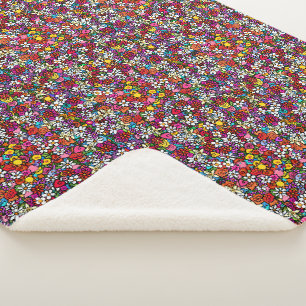 Fröhlicher Garten Groovy Sherpadecke