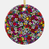 Fröhlicher Garten Keramik Ornament (Vorne)