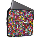 Fröhlicher Garten Laptopschutzhülle (Vorne Rechts)