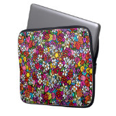 Fröhlicher Garten Laptopschutzhülle (Vorderseite Links)