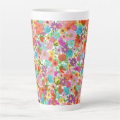 Fröhlicher Gartenblüten Milchtasse (Vorderseite)