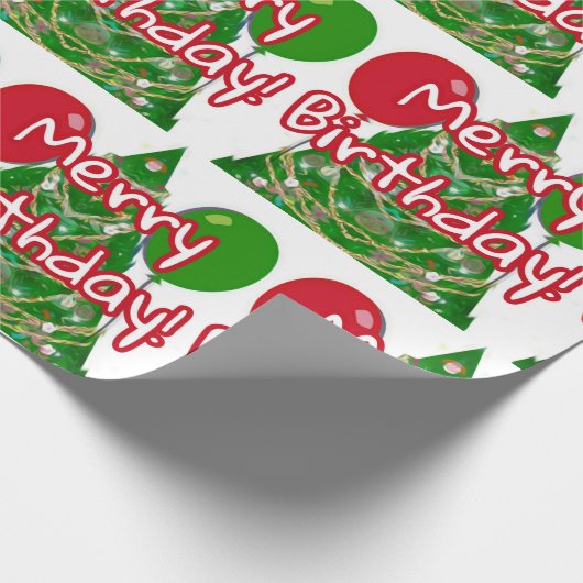 Fröhlicher Geburtstag Geschenkpapier (Ecke)