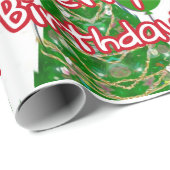 Fröhlicher Geburtstag Geschenkpapier (Rolleneckpunkt)