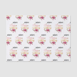 fröhlicher Geburtstag modern Seidenpapier