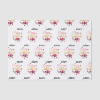 fröhlicher Geburtstag modern Seidenpapier