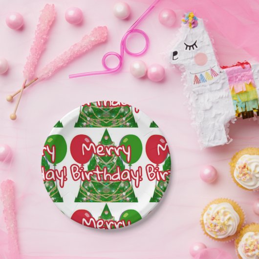 Fröhlicher Geburtstag Pappteller (Party)