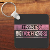 fröhlicher Geburtstag Schlüsselanhänger (Vorderseite)