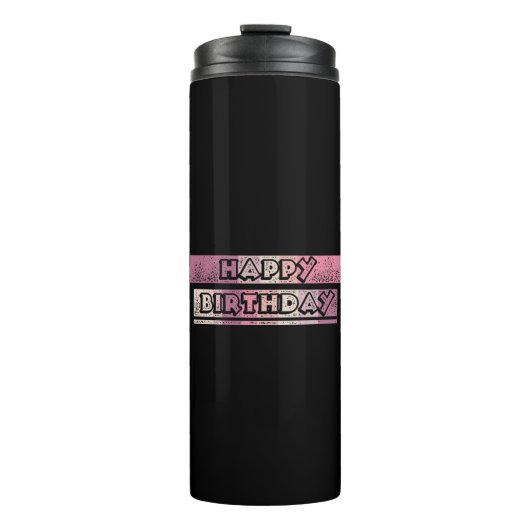 fröhlicher Geburtstag Thermosbecher (Vorderseite)