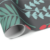 Fröhlicher Geburtstag und glückliche Weihnachten Geschenkpapier (Rolleneckpunkt)