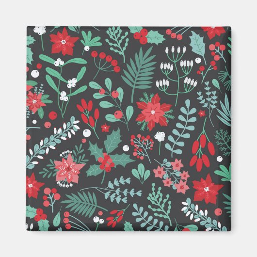 Fröhlicher Geburtstag und glückliche Weihnachten Magnet (Vorne)