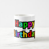 Fröhlicher Geburtstagstext Kaffeetasse (Mittel)