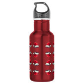 Fröhlicher Gehirnwärmer Edelstahlflasche (Rückseite)