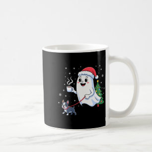 Fröhlicher Geist gehender Boston Terrier Hund Weih Kaffeetasse