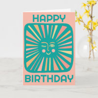 Fröhlicher Glanz Sonne ALLES GUTE ZUM GEBURTSTAG I