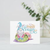 Fröhlicher Gnom Ostern Postkarte (Stehend Vorderseite)