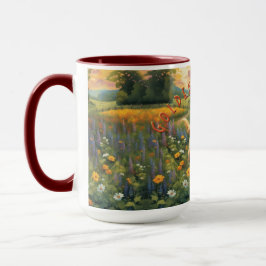 Fröhlicher Goldener Retriever Frolings auf Sonnena Tasse