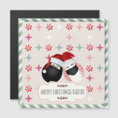 Fröhlicher HABIBI Saudi Eggs magnetische Magnetkarte (Vorne/Hinten)