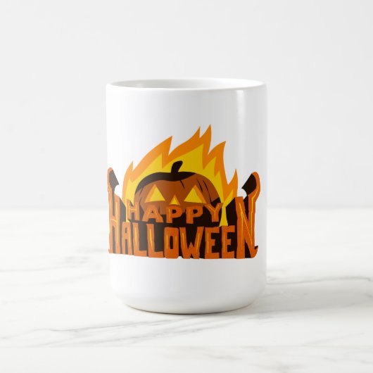 Fröhlicher Halloween-Becher Kaffeetasse (Mittel)