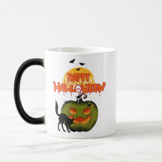 Fröhlicher Halloween-Becher Verwandlungstasse