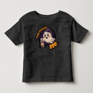 Fröhlicher Halloween-Geist – Süße Boo-Laternen-Gei Kleinkind T-shirt
