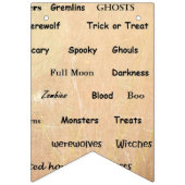 Fröhlicher Halloween Kürbis, Schwarze Katze, Geist Wimpelkette (Zweite Fahne)