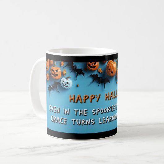 Fröhlicher Halloween-Lehrer-Mug Kaffeetasse (Vorderseite Links)