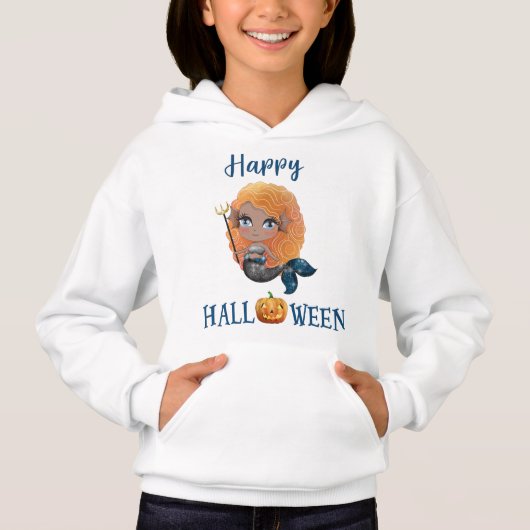 Fröhlicher Halloween-Pullover Hoodie (Vorderseite)