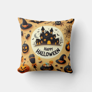 Fröhlicher Halloween-Spaß Grusel-Mix & Spukhaus Kissen