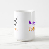 Fröhlicher Halloween-Text Fledermäuse Für Kinder P Kaffeetasse (Mittel)