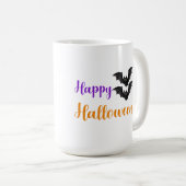 Fröhlicher Halloween-Text Fledermäuse Für Kinder P Kaffeetasse (VorderseiteRechts)