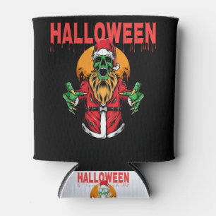 Fröhlicher Halloween-Totenschädel Dosenkühler