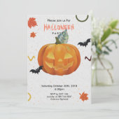 fröhlicher Halloween-Trick Einladung (Stehend Vorderseite)