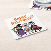 Fröhlicher Halloween Untersetzer aus Papier (angewinkelt)