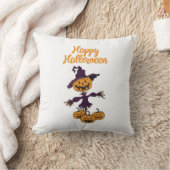 Fröhlicher Halloween Vogelscheuche Kissen (Decke)