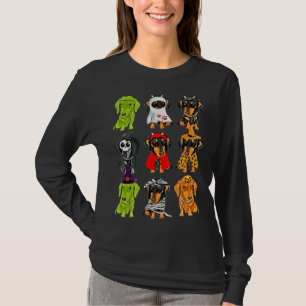 Fröhlicher Halloweenie-Dachshund Dachshund Hallow T-Shirt