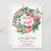 Fröhlicher Heiligengrauer Blumenkranz Einladung (Vorderseite)