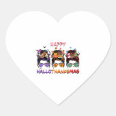 fröhlicher Heilschlauch im Erntedank Herz-Aufkleber (Vorderseite)