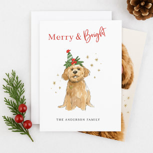 Fröhlicher & Heller Süßer Doodle-Hund Weihnachten