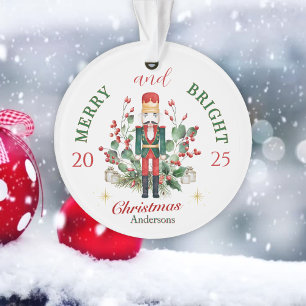 Fröhlicher & Heller Weihnachts-Nussknacker-Soldat Ornament