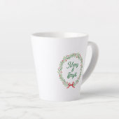 Fröhlicher & Helligkeits-Weihnachtskranz Milchtasse (Rechte Ecke)