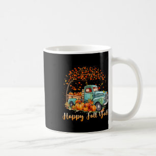 Fröhlicher Herbst euch alle Kürbiswagen Herbstbaum Kaffeetasse
