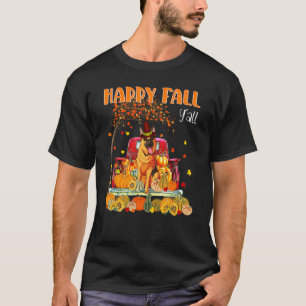 Fröhlicher Herbst euch allen Deutscher Schäferhund T-Shirt