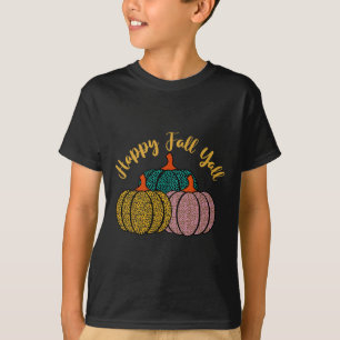 Fröhlicher Herbst euch allen Leopard Kürbis für de T-Shirt