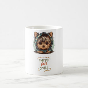 Fröhlicher Herbst euch allen Yorkshire Terrier Her Kaffeetasse