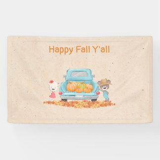 Fröhlicher Herbst für alle Herbst-Themen-Bären-Kür Banner