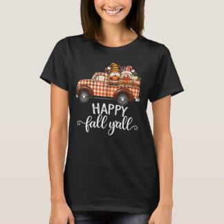 Fröhlicher Herbst für Euch alle Kariertes Vintage- T-Shirt