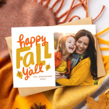 Fröhlicher Herbst für Euch allen Herbst-Fotokarte